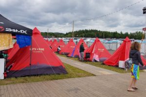 Tents in the camping area at Rock am Ring 2019.